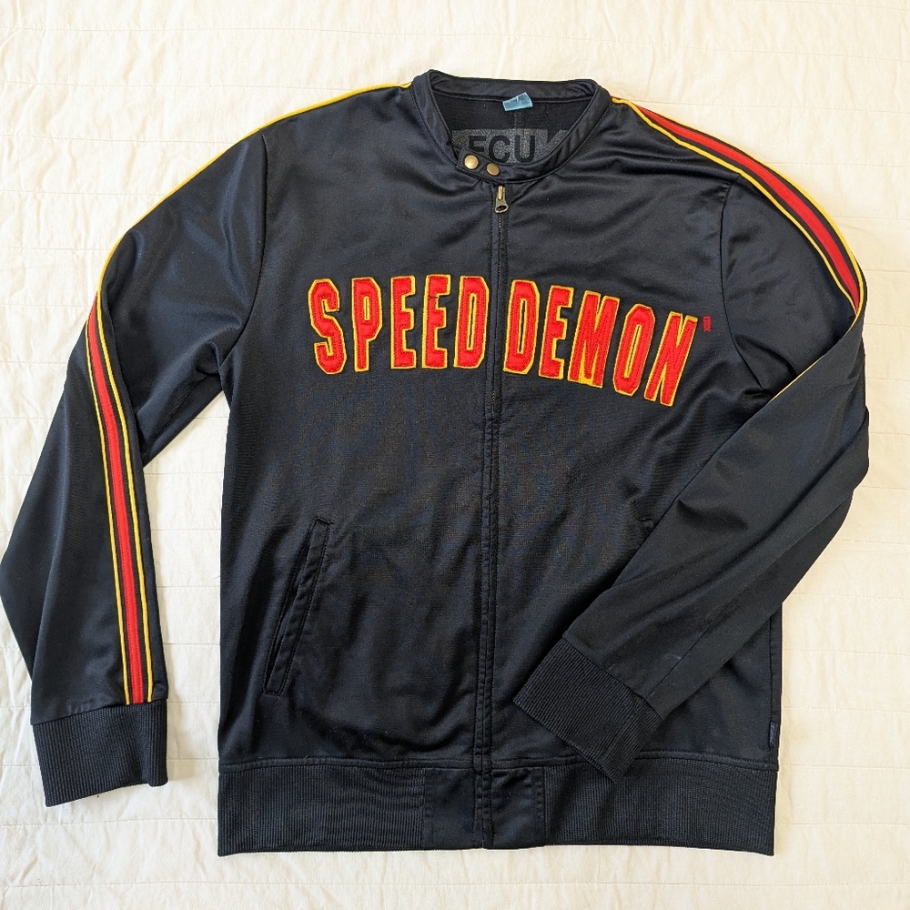 FCUK Speed Demon Athletic Light zip up Jacket size M